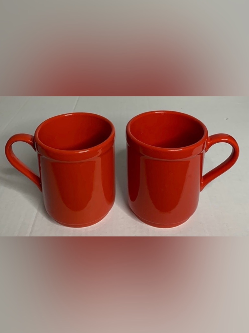 KATE SPADE BY LENOX RED MUGS (SET OF TWO)